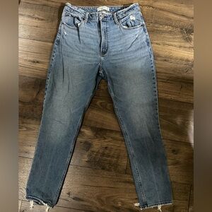 Abercrombie & Fitch Women's Skinny Jeans - Medium Wash Curve Love Size 10R